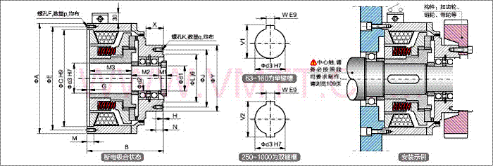 牙嵌式电磁离合器